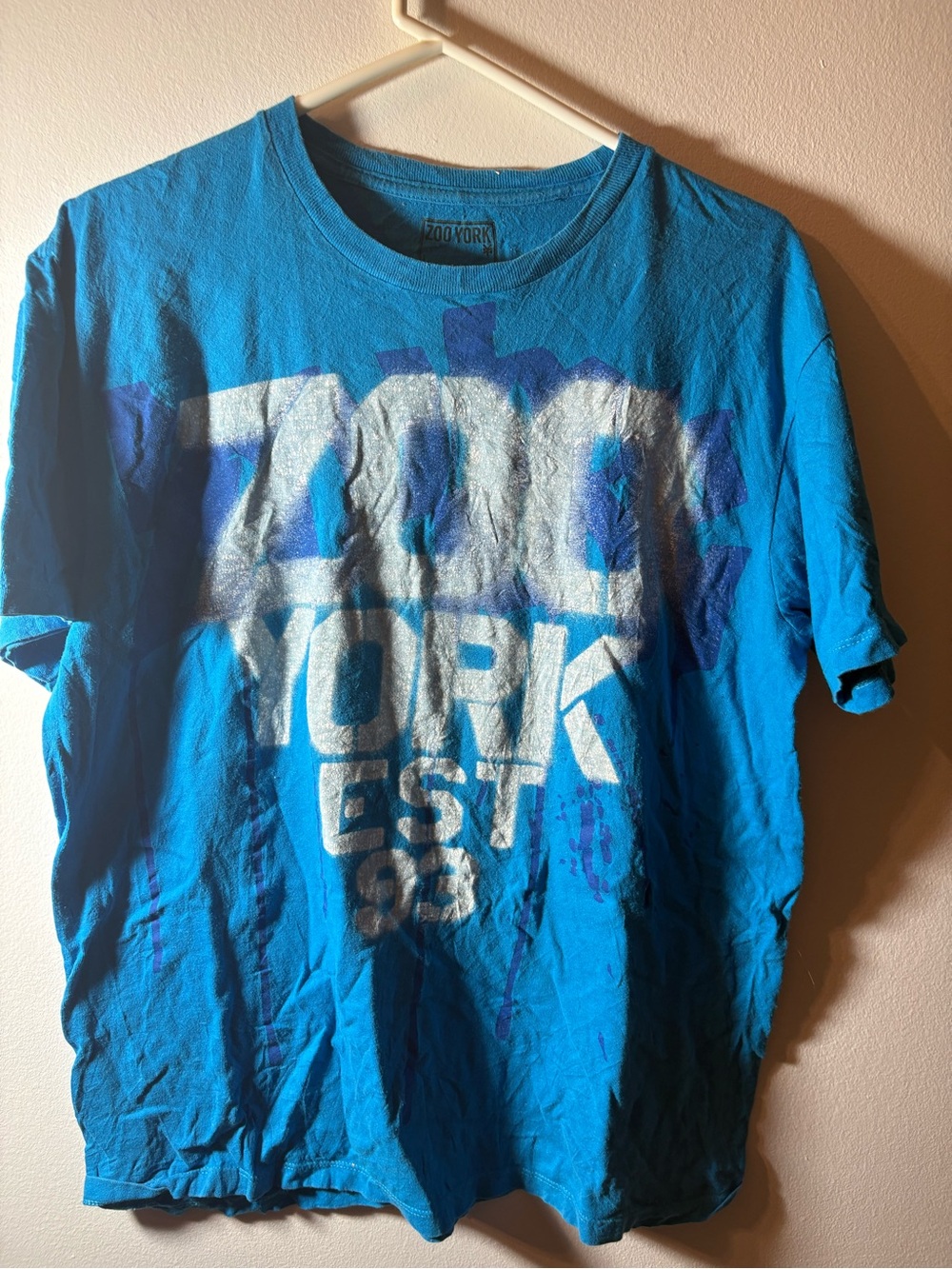 Zoo York Blue Large Graphic T-Shirt Est 93 Skate Streetwear